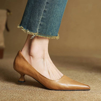 Anok Genuine Leather Heels