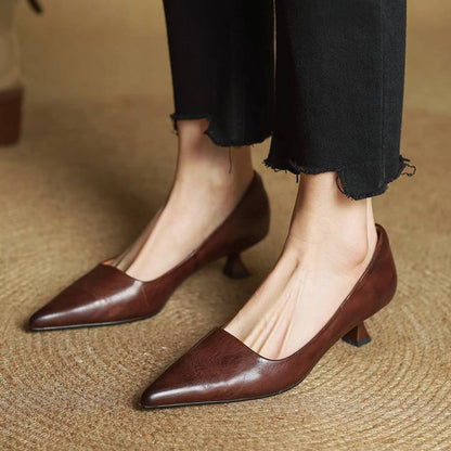 Anok Genuine Leather Heels